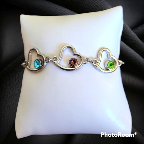 Private Label Jewelry - 3/$30 Pastel Hearts Coquette Chain Bracelet